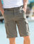 Bermuda cargo en sergé ultra stretch (kaki)