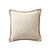 Coussin uni coton texturé (ivoire)