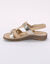 Sandales en cuir extra souple bicolores (beige)