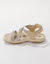 Sandales de marche brides élastiquées et scratchées (beige)