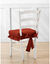 Housse chaise unie volant&eacute;e coton bachette (terracotta)