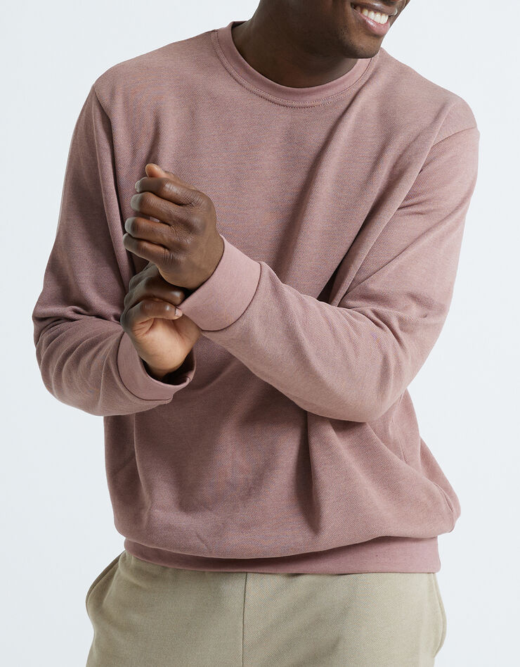 Sweat molleton col rond (taupe rosé) Sweat molleton col rond (taupe rosé)