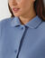 Peignoir polaire boutonn&eacute; (bleu)