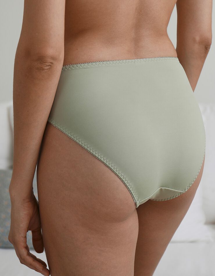 Culotte microfibre et guipure Rima - lot de 2 (tilleul)