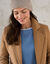 Manteau caban boutonn&eacute; uni (caramel)