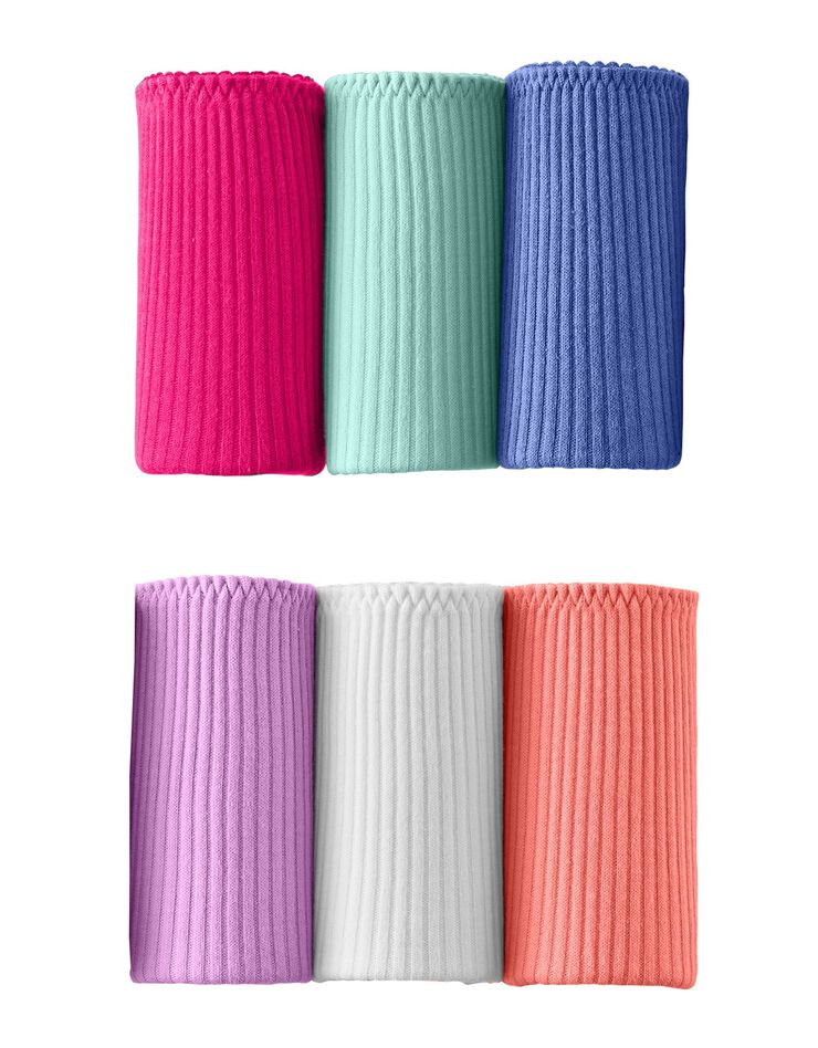 Culotte midi côtes plates - lot de 6 (tonique)