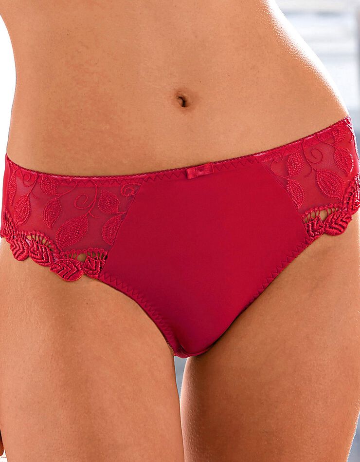 Culotte microfibre et guipure Rima - lot de 2 (rouge) Culotte microfibre et guipure Rima - lot de 2 (rouge)