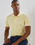 Polo uni maille piqu&eacute;e manches courtes (jaune clair)
