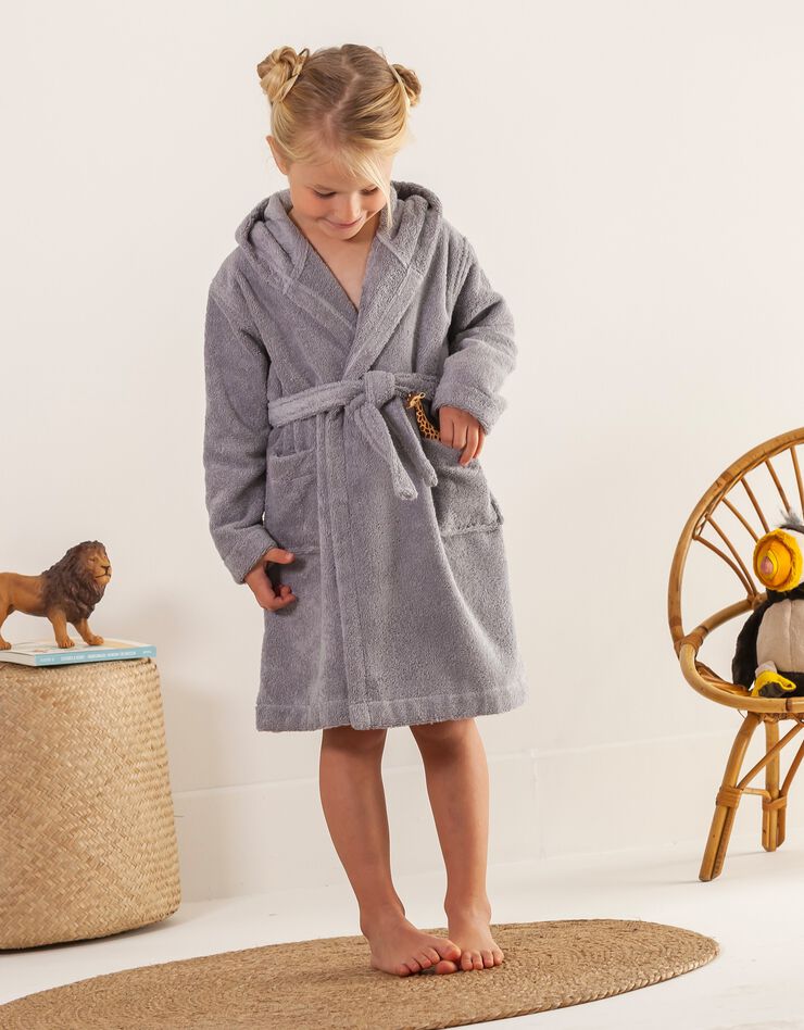 Peignoir de bain enfant koala éponge coton - 380g/m2 (gris) Peignoir de bain enfant koala éponge coton - 380g/m2 (gris)