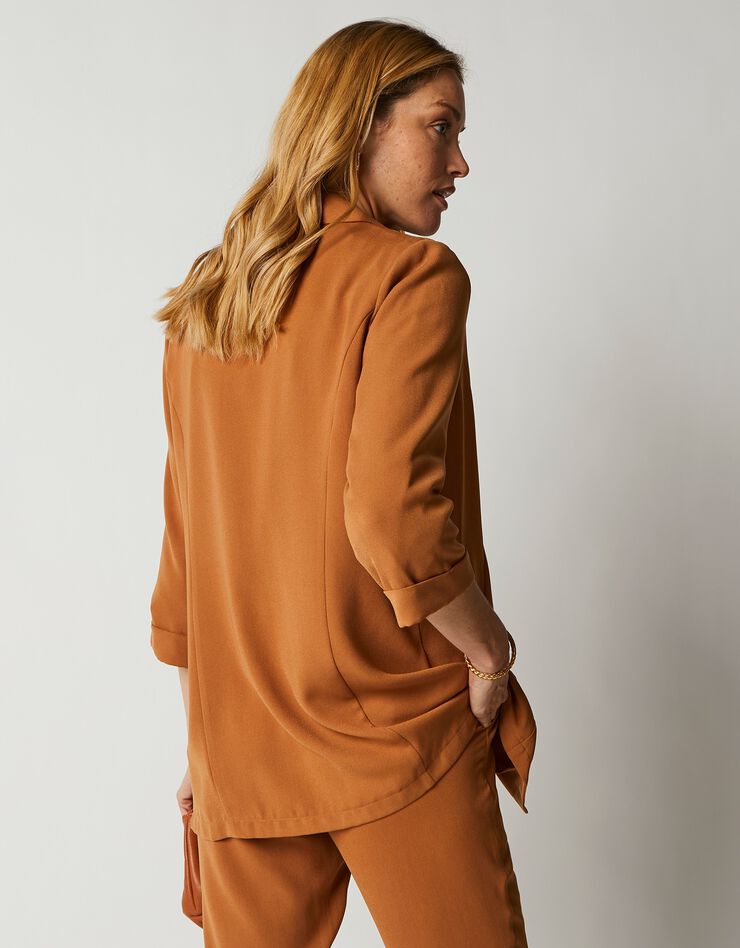 Veste blazer fluide (caramel) Veste blazer fluide (caramel)
