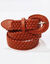 Ceinture tressée à boucle (caramel)