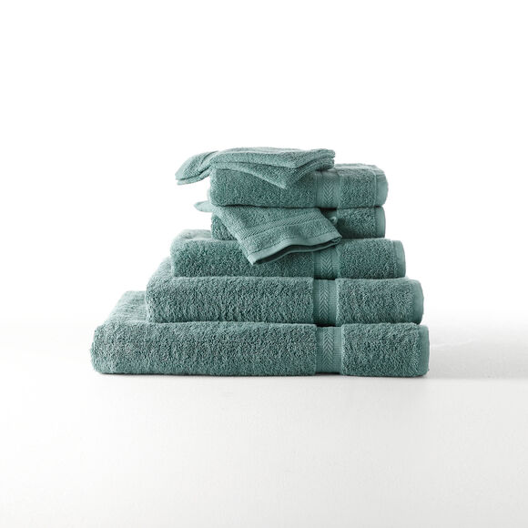 Collection serviettes de bain unies - confort moelleux 420 g/m&sup2; (eucalyptus)