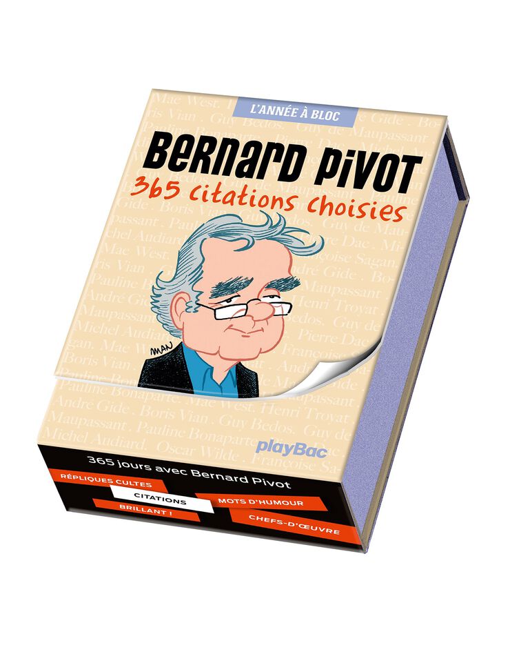 Calendrier chevalet Bernard Pivot (unique) Calendrier chevalet Bernard Pivot (unique)