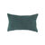 Coussin rectangulaire uni, velours chenille (vert)