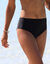 Bas de maillot de bain taille haute uni Solaro (noir)
