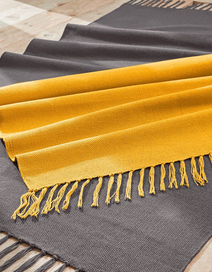Tapis à franges (gris)