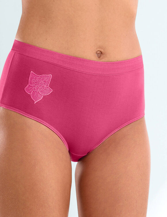 Culotte maxi brod&eacute;e - lot de 4 (acidul&eacute;)