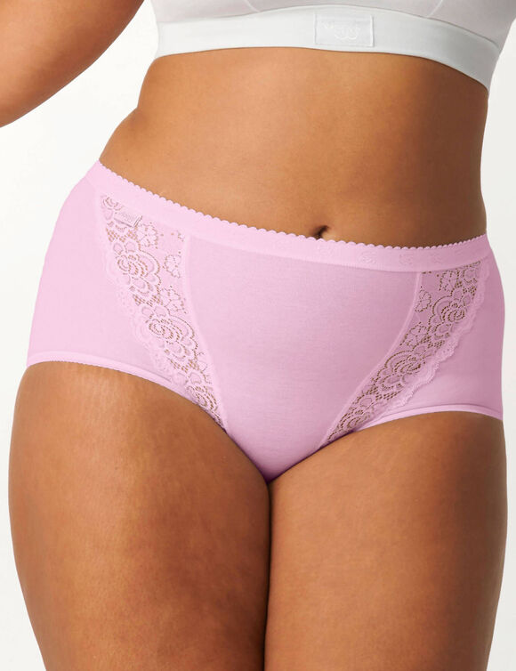 Culotte maxi Chic, lot de 3 achet&eacute;es + 1 GRATUITE (1) (rose)