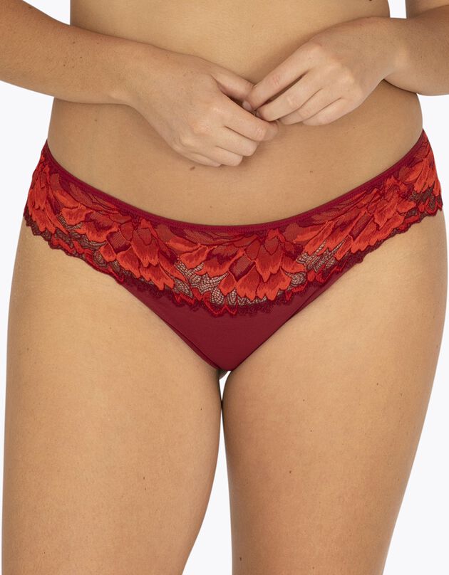Culotte midi Dentellissime (rouge)