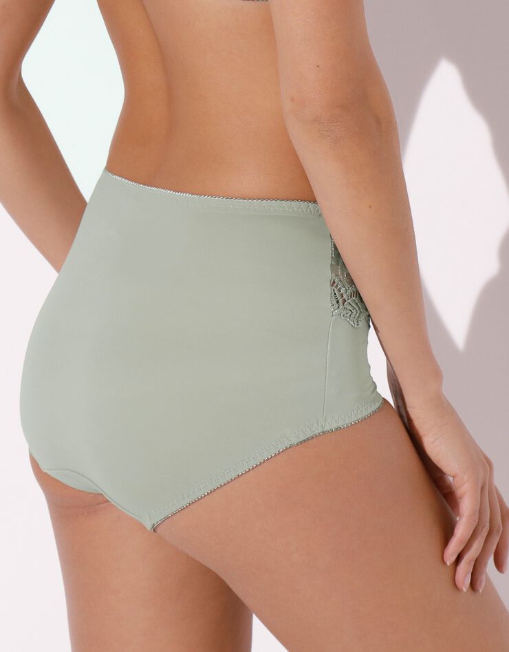 Gainette microfibre et guipure Rima - lot de 2 (tilleul)