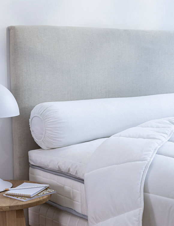 Sous-taie de traversin coton issu de l'agriculture biologique(**) (blanc)