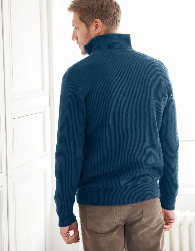 Blouson côte anglaise intérieur fourré (bleu) Blouson côte anglaise intérieur fourré (bleu)