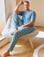 T-shirt pyjama manches courtes bleu (bleu)