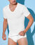 T-shirt sous-v&ecirc;tement homme col V - lot de 2 (blanc)
