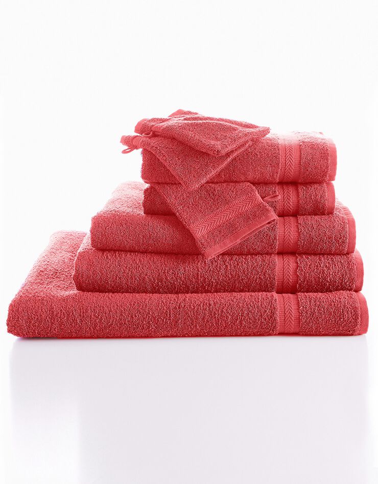 Eponge unie 420 g/m2 confort moelleux (framboise)