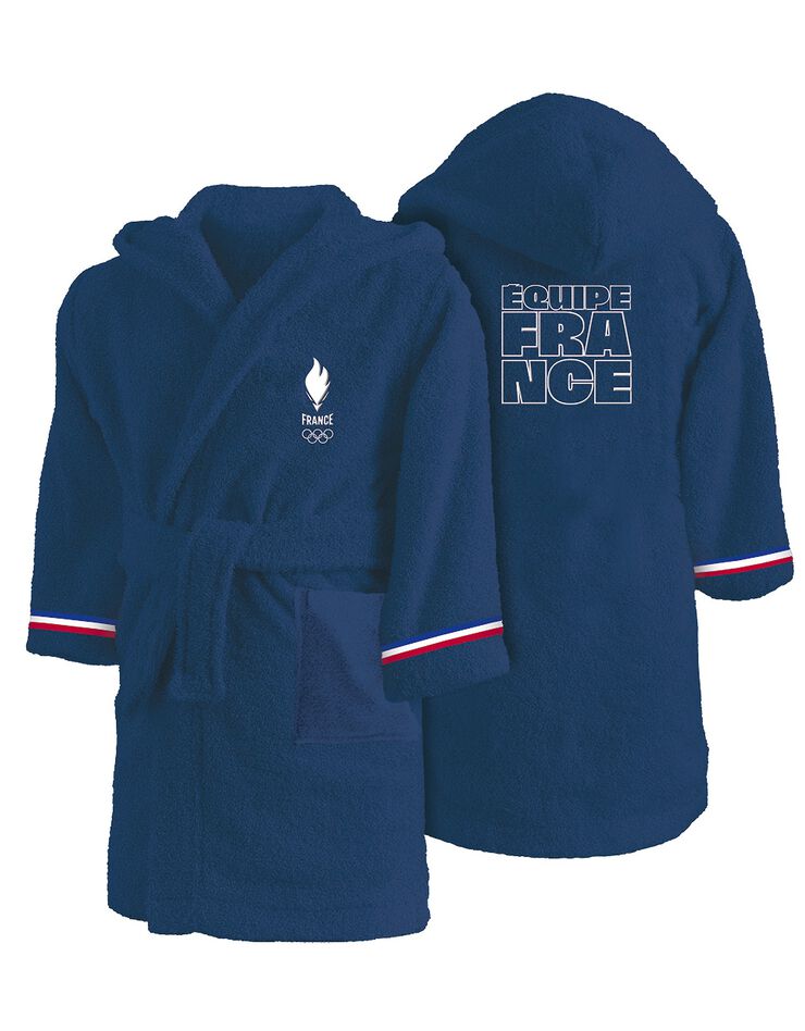 Peignoir enfant JO2024® personnalisable (bleu)