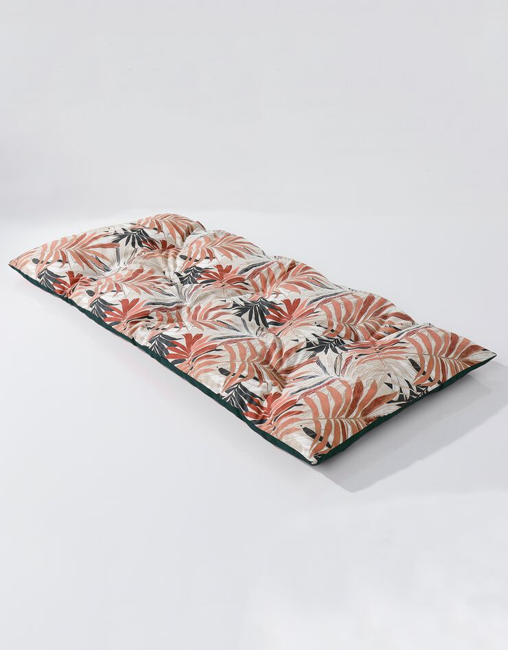 Long coussin de sol imprimé feuillage (rose / terracotta) Long coussin de sol imprimé feuillage (rose / terracotta)