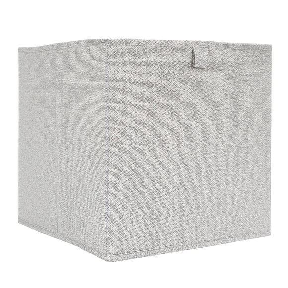 Cube de rangement pliable, lot de 2 (gris)