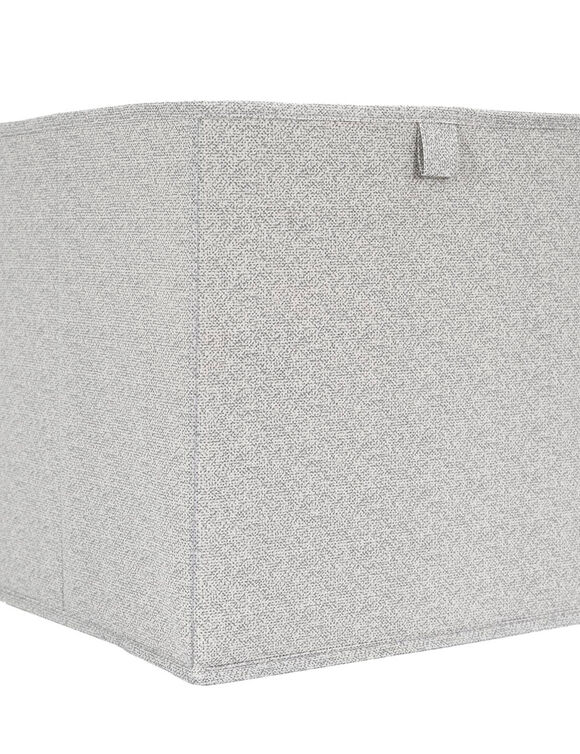 Cube de rangement pliable, lot de 2 (gris)