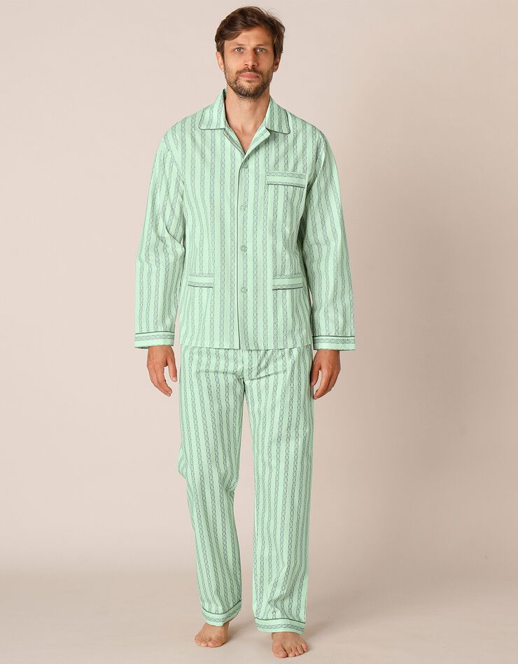 Pyjama - popeline coton (vert)
