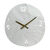 Horloge design ondulé (gris clair)