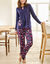 Tee-shirt pyjama manches longues (marine)