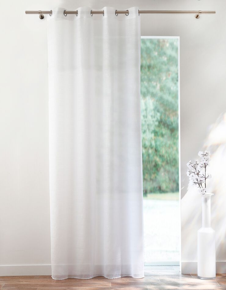 Panneau voile fines rayures (blanc)