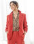Veste blazer fluide, manches longues (rouge)