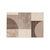 Tapis d&eacute;coratif motif g&eacute;om&eacute;trique (taupe)