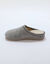Chaussons mules fourrés, col fantaisie (gris)