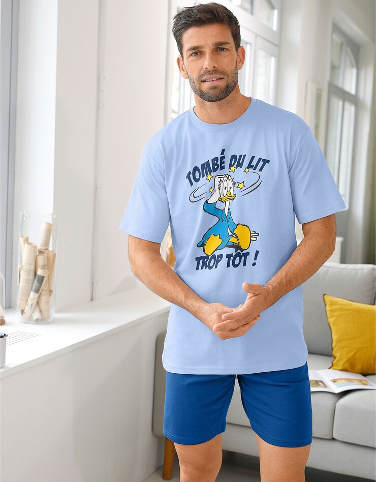 Pyjashort Donald manches courtes (bleu / marine) Pyjashort Donald manches courtes (bleu / marine)