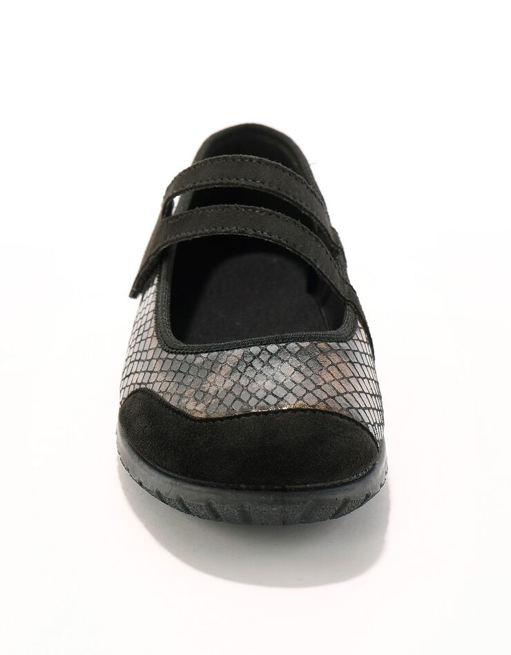 Babies scratchées spécial pieds sensibles en tissu extensible (noir) Babies scratchées spécial pieds sensibles en tissu extensible (noir)