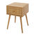 Table de chevet bois - 1 tiroir cannage rotin (naturel)