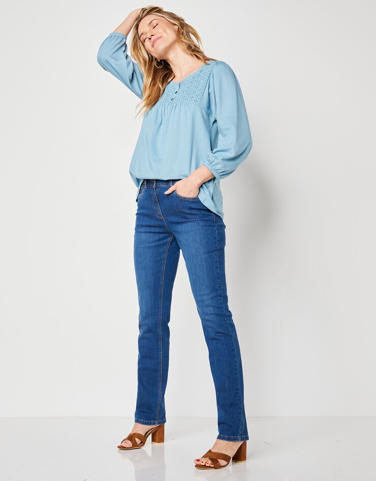 Jean stretch coupe droite (stone) Jean stretch coupe droite (stone)