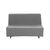 Housse canapé BZ coton bachette uni matelassé (gris perle)