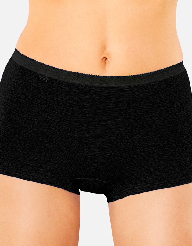 Short maxi Basic + - lot de 3 (noir)