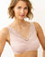 Soutien-gorge post-op&eacute;ratoire coton stretch forme foulard - sans armatures. (poudre)