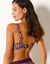 Haut de maillot de bain sans armatures ligne post-op&eacute;ratoire Araminda (&eacute;cru / prune)