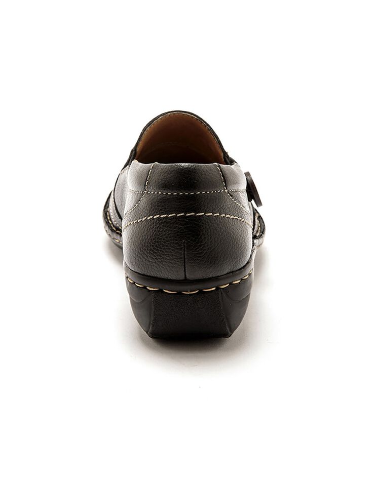 Sans-gêne élastiqués cuir noir - grande largeur (noir) Sans-gêne élastiqués cuir noir - grande largeur (noir)