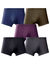 Boxer uni ceinture élastiquée recouverte - lot de 5 (mica)